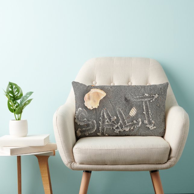 Salt Throw Pillow Sand Art (Chair)