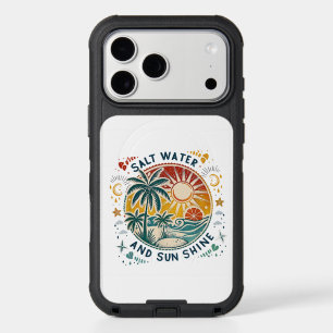 Salt Water and Sun Shine Vintage Tropical Beach iPhone 17 Pro Max Case