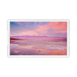 Salt Water Lake, Badwater, Death Valley Acrylic Tray