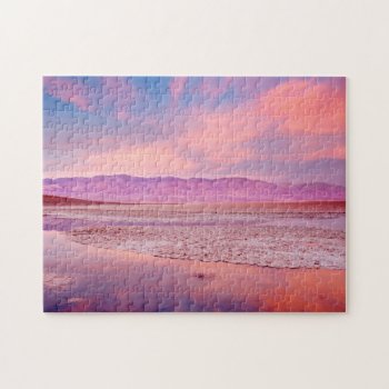Salt Water Lake Death Valley Jigsaw Puzzle by usdeserts at Zazzle