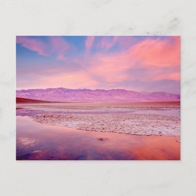 Salt Water Lake Death Valley Postcard (Front)