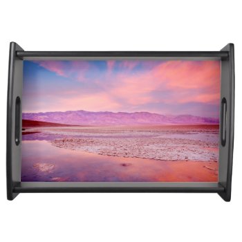 Salt Water Lake Death Valley Serving Tray by usdeserts at Zazzle