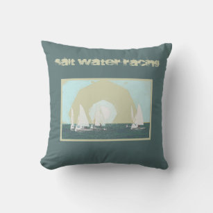 Salt Water Racing Sailing Pillow
