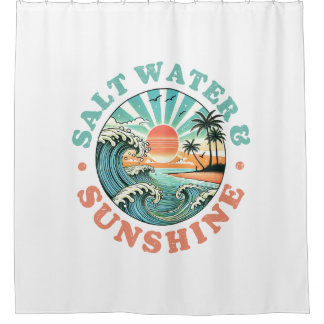 Salt Water & Sunshine Shower Curtain