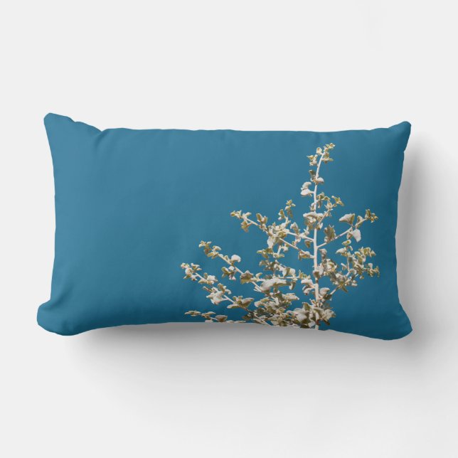 Saltbush Atriplex Leaf Nature Minimalistic Cushion (Front)