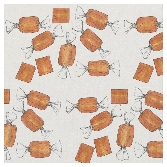 Salted Caramel Candy Candies Sweets Candymaking Fabric (Close Up)