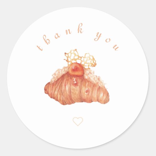 Salted_egg pork floss croissant Thank you sticker