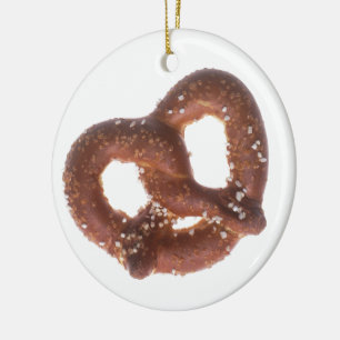 Salted Pretzel Ceramic Ornament