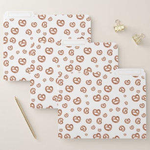 Salted Soft Watercolor Pretzel Pattern File Folder