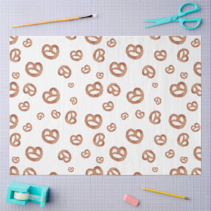 Salted Soft Watercolor Pretzel Pattern Tissue Paper