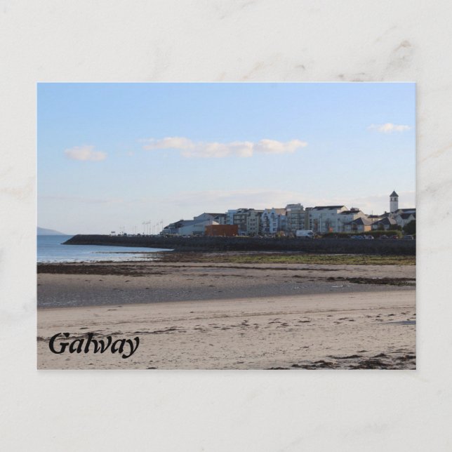 Salthill Beach Galway Postcard (Front)
