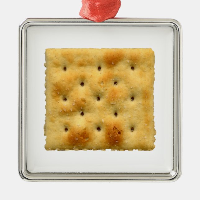 Saltine Soda Crackers Metal Ornament (Front)