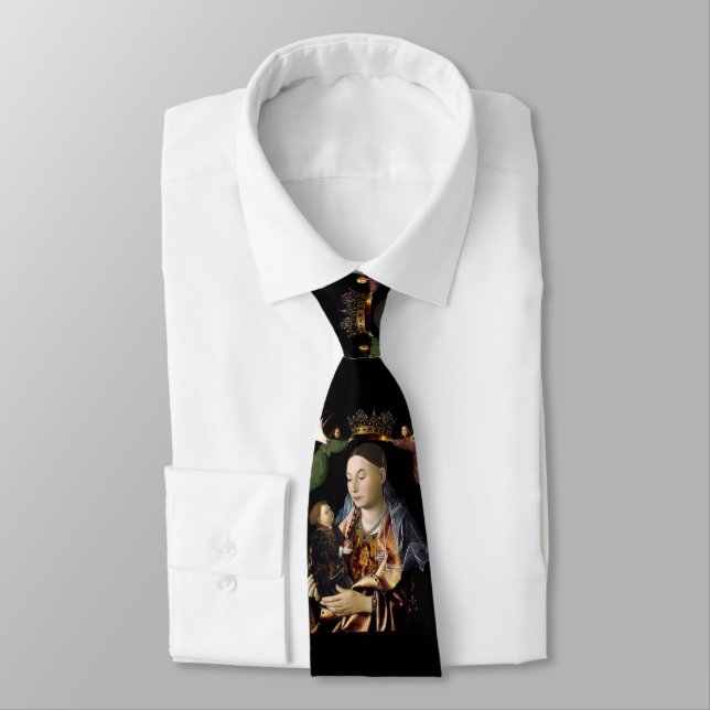 Salting Madonna and Christ Child Neck Tie (Tied)