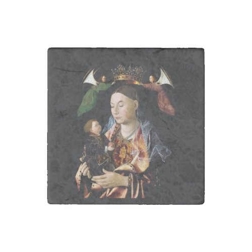 Salting Madonna and Christ Child Stone Magnet