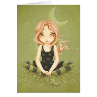 Salting slugs - fairy slug card