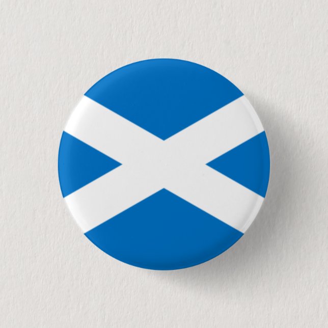 Saltire Badge Pinback Button (Front)