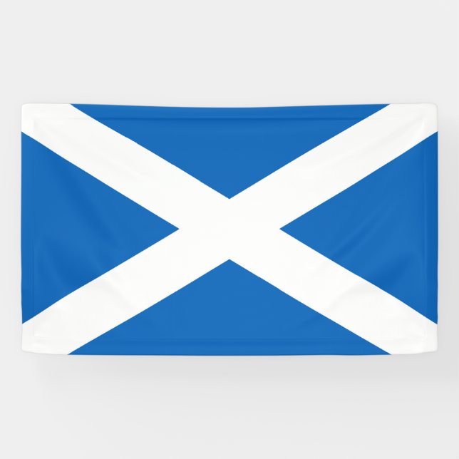 Saltire ~ Flag of Scotland Banner (Horizontal)