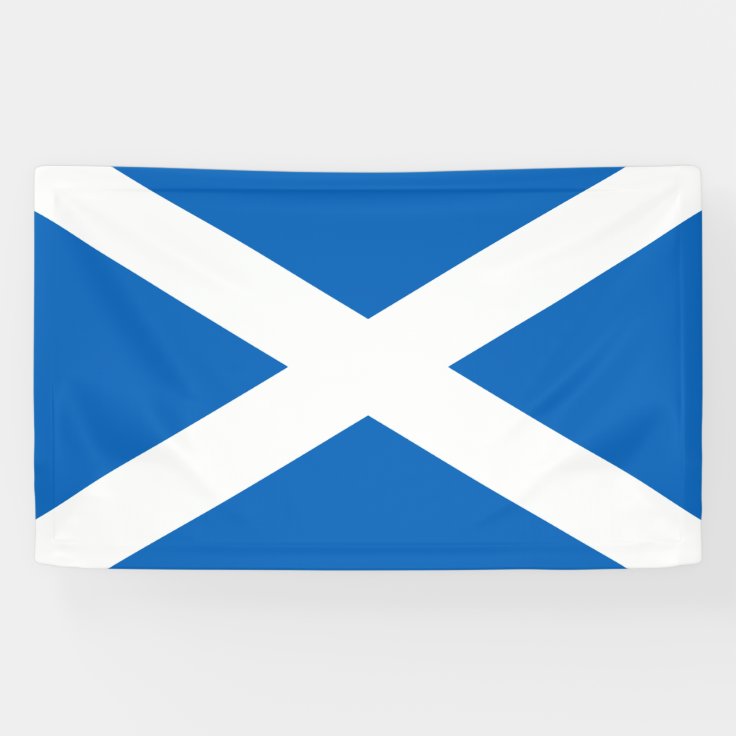 Saltire ~ Flag of Scotland Banner | Zazzle