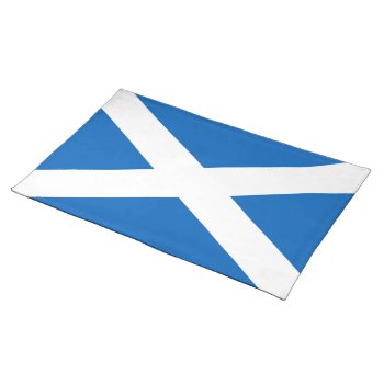 Saltire ~ Flag Of Scotland Cloth Placemat by SunshineDazzle at Zazzle