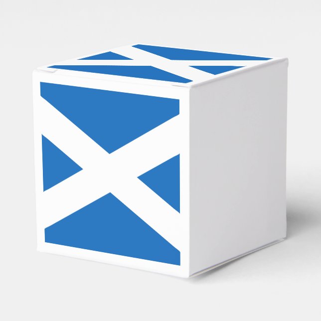 Saltire ~ Flag of Scotland Favor Boxes (Front Side)