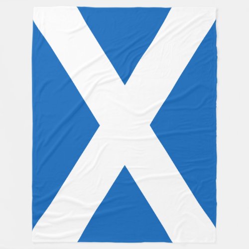 Saltire  Flag of Scotland  Fleece Blanket