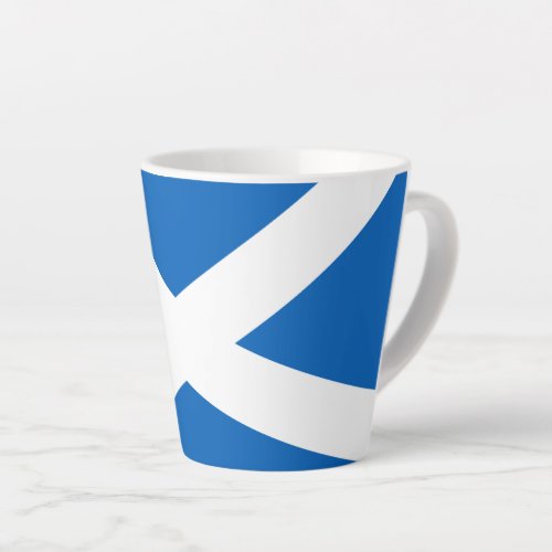 Saltire  Flag of Scotland Latte Mug