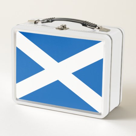 Saltire ~ Flag Of Scotland Metal Lunch Box