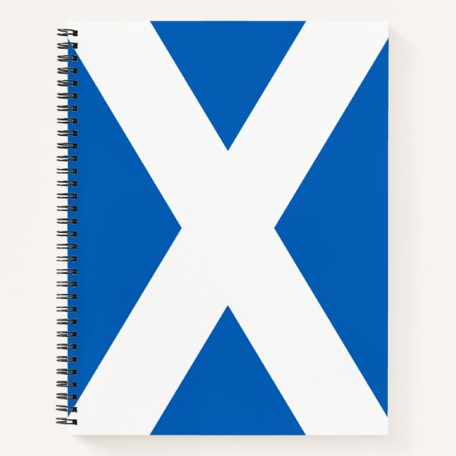 Saltire ~ Flag of Scotland Notebook (Front)