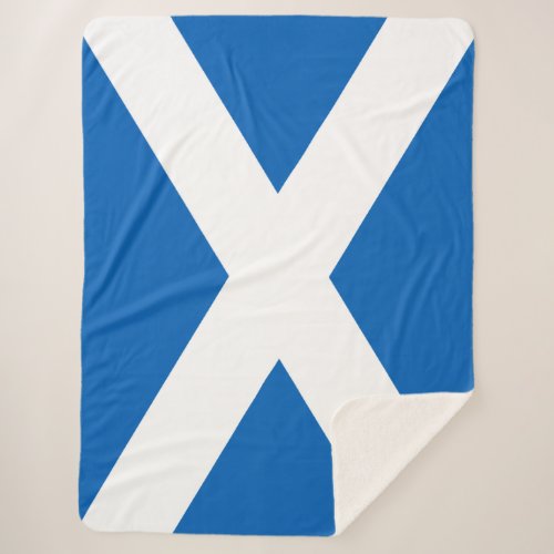 Saltire  Flag of Scotland Sherpa Blanket