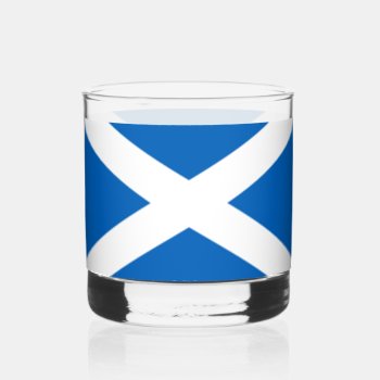 Saltire ~ Flag Of Scotland Whiskey Glass by SunshineDazzle at Zazzle