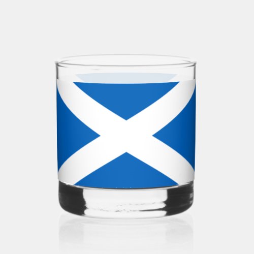 Saltire  Flag of Scotland Whiskey Glass