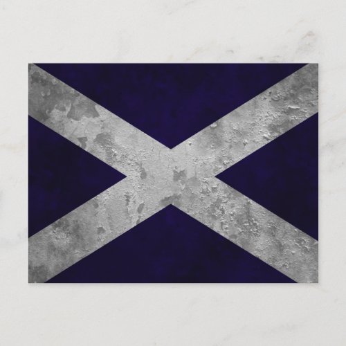 Saltire Grunge Postcard