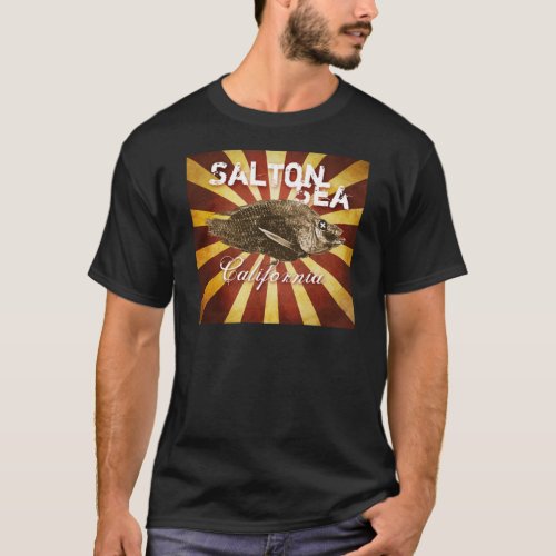 Salton Sea California Starburst Fish  DARK T_Shirt