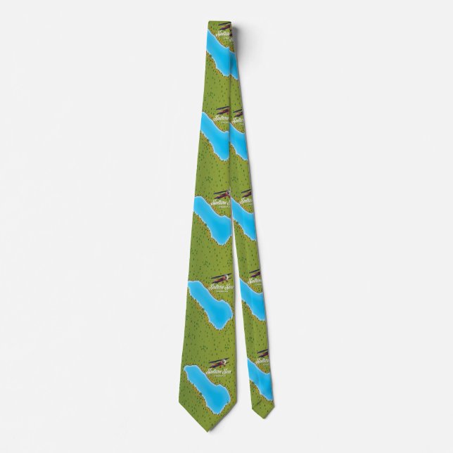 Salton Sea California USA map Neck Tie (Front)