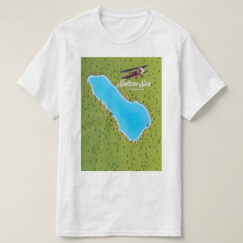 Salton Sea California USA map T_Shirt