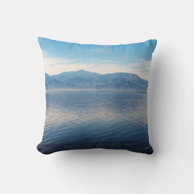 Salton Sea Throw Pillow (Front)
