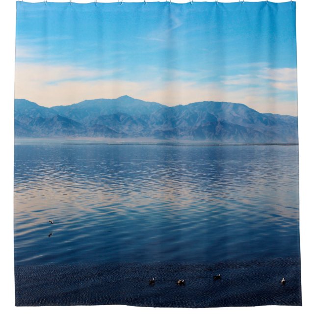 Salton Sea Tranquility Shower Curtain (Front)