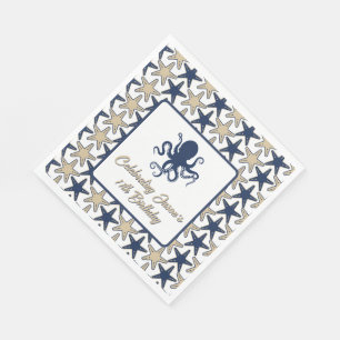 Saltwater and Sunshine Beach Birthday Party Napkins