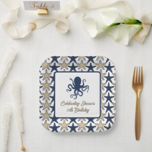 Saltwater and Sunshine Beach Birthday Party  Paper Plates