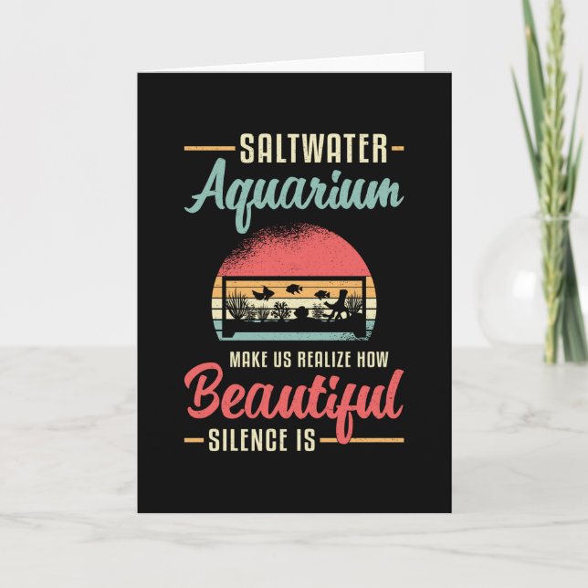 Saltwater Aquarium Aquatic Fish Tank Aquarist Card (Front)