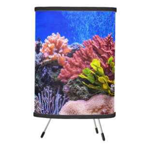 Saltwater Aquarium - Coral Reef Tripod Lamp