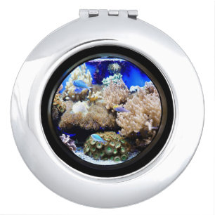Saltwater Aquarium Tropical fish and coral Compact Mirror