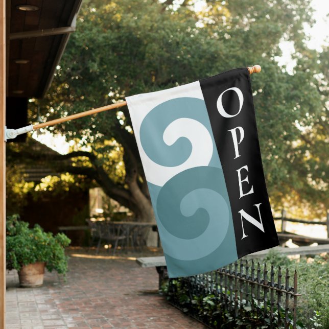 Saltwater Artists Gallery Open Flag (In SItu)