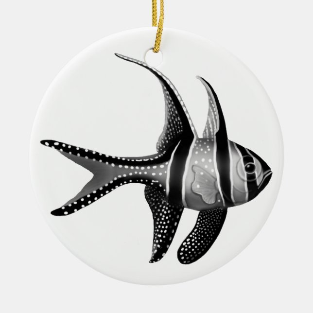Saltwater Banggai Cardinalfish Ornament (Front)