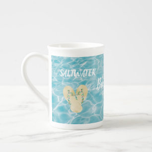 Saltwater Beach Life Aquatic Pool Reflections Bone China Mug