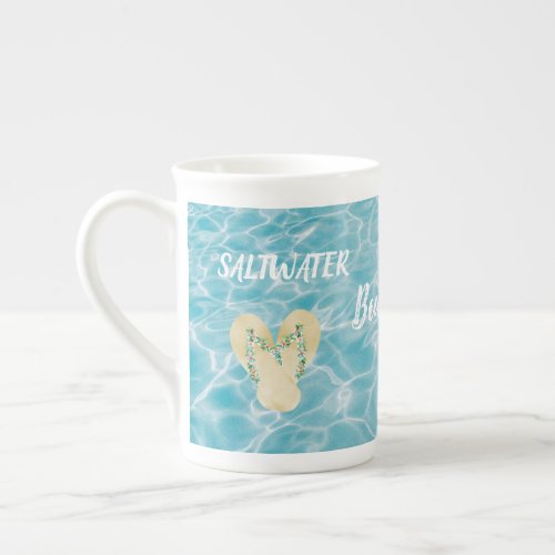 Saltwater Beach Life Aquatic Pool Reflections Bone China Mug