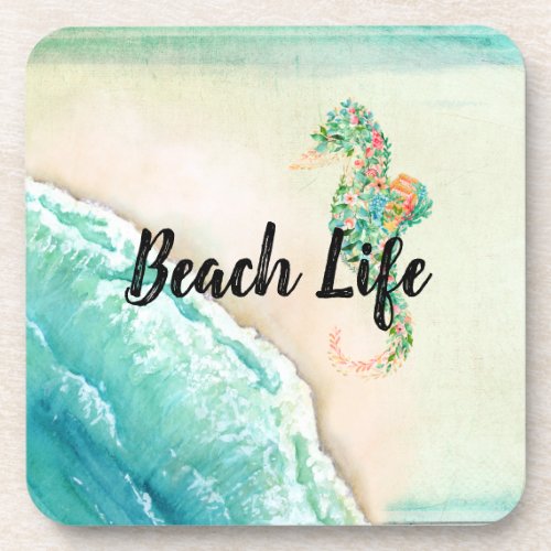 Saltwater Beach Life Beverage Coaster