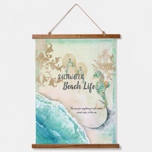 Saltwater Beach Life Hanging Tapestry