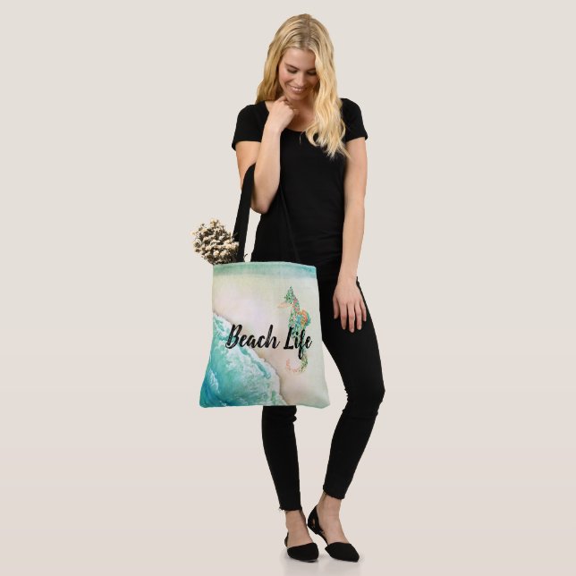 Saltwater Beach Life Tote Bag (On Model)
