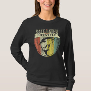 Saltwater Blue Tuna Fin Fishing Sport Game Fish Fi T-Shirt